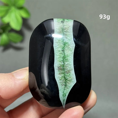 Natural Green Agate Crystal Specimen | Meditation Gem Home Decor