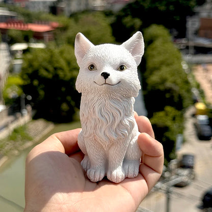 Resin Nine Tailed Fox Sculpture | Animal Figurine Home Decor