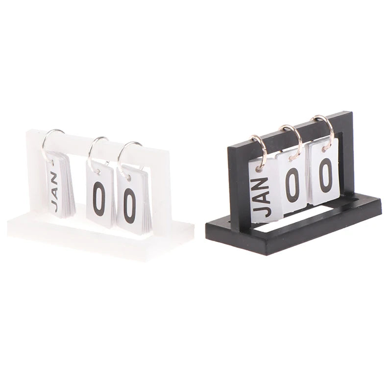 1:12 Dollhouse Miniature Desk Calendar – Wooden Home Decor Toy | Doll House Accessories & Room Ornament