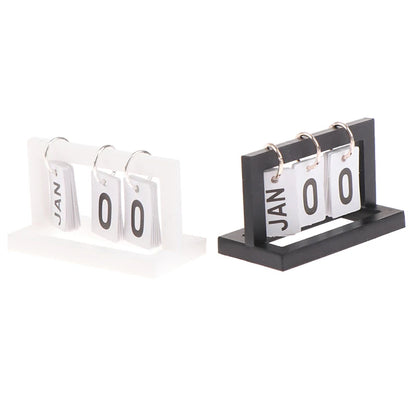 1:12 Dollhouse Miniature Desk Calendar – Wooden Home Decor Toy | Doll House Accessories & Room Ornament