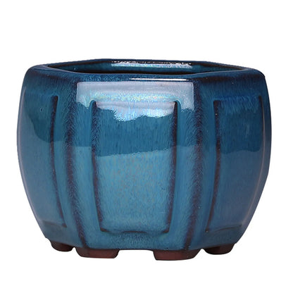 Ceramic Garden Planter Pot with Drainage Hole – Indoor Plant Pot for Balcony, Living Room & Bedroom Decor