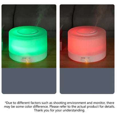 700ml Wood Grain Humidifier | Aromatherapy Diffuser with Colorful Night Light