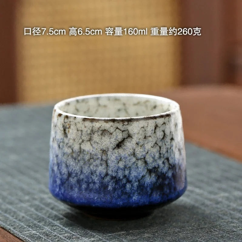 Vintage Ceramic Tea & Coffee Cup | Rustic Coarse Pottery Stove Cup